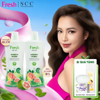Combo 2 Dầu Gội Fresh Thiên Nhiên Giảm Gãy Rụng Tinh Dầu Bưởi 650g Chính Hãng