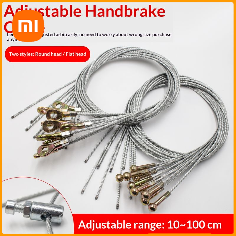 Adjustable Brake Cable for Electric Tricycle, Round and Flat Head Types, 10-100cm Length Adjustable Giá 22,000 Đồng*Miễn phí vận chuyển