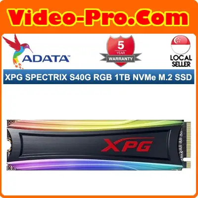 A-Data XPG SPECTRIX S40G RGB 512GB /1TB / 2TB NVMe PCIe Gen3x4 M.2 SSD for Gamers