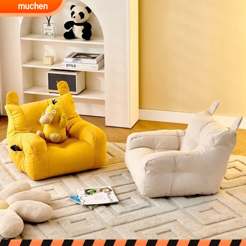 MUCHENG Mềm mại Ghế Sofa Nhỏ với túi lưu trữ Tiện dụng Ghế sofa cotton có thể giặt được Dễ thương cho trẻ em Thoải mái Ghế Sofa Gấu Trẻ Em Dành cho bé trai và bé gái