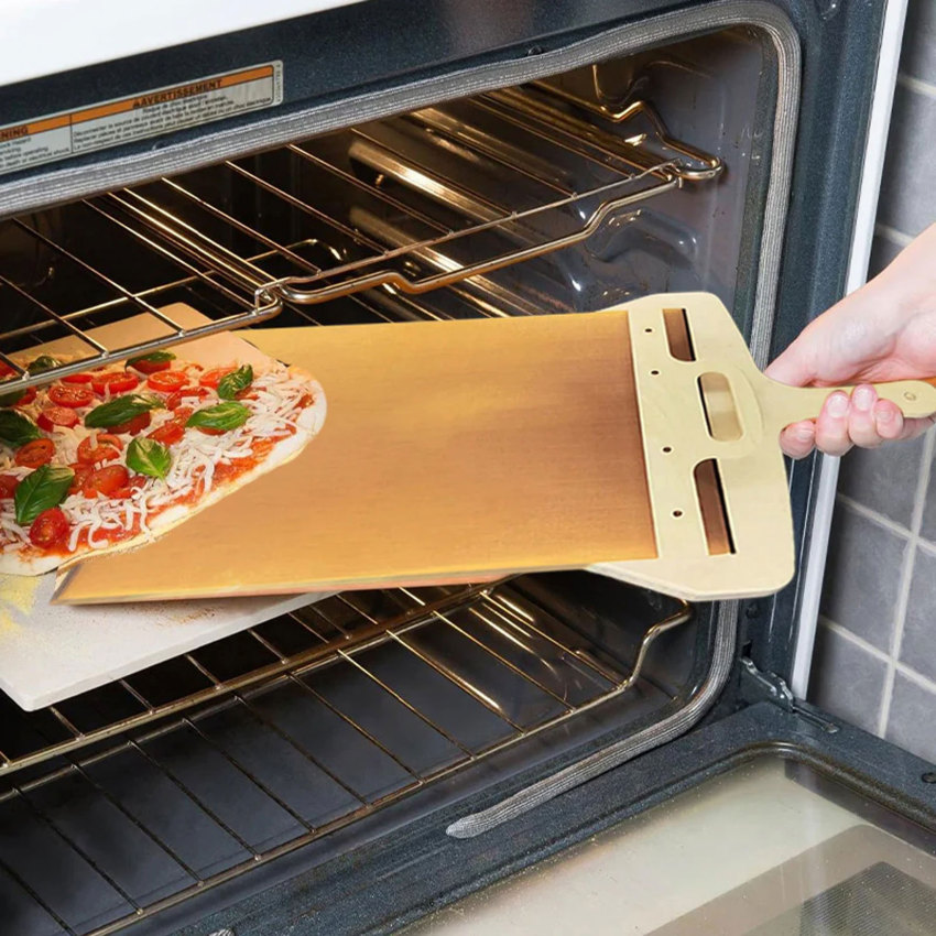 Trượt bánh Pizza vỏ xẻng lưu trữ Hội Đồng Quản trị Pala bánh pizza scorrevole cán bằng gỗ chuyển Cây vét bột Pizza bánh mì dụng cụ nướng bánh nhà bếp