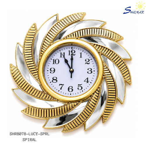 Jam Dinding Gold Dekorasi Dinding Ruang Tamu Klasik Modern Elegan