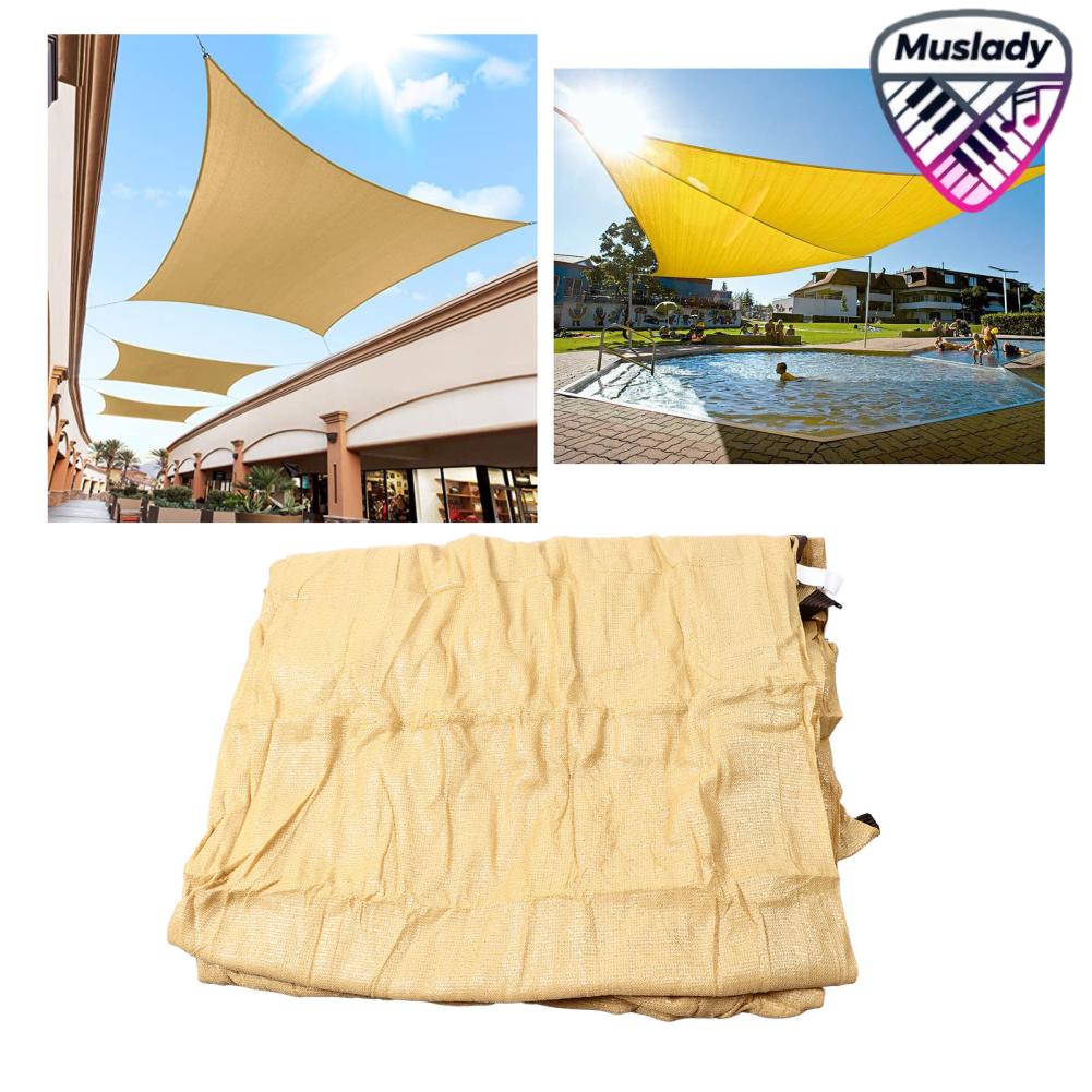 MUSLADY สี่เหลี่ยมผืนผ้า Shade Sail ทนทานหนา Sun Shade Sail Canopy สำหรับ YARD ราคา 2,685 บาท*ส่งฟรี