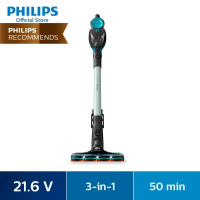 PHILIPS Cordless Stick Vacuum Cleaner SpeedPro Aqua - 3-in-1, 21.6V up to 50mins runtime - FC6728/01