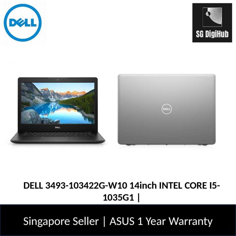 DELL 3493-103422G-W10 14inch INTEL CORE I5-1035G1 | 4GB | 256GB SSD | WIN 10 | 1YR Warranty