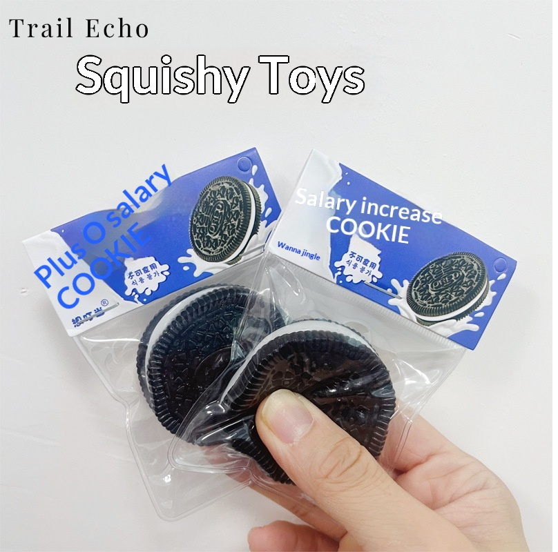 Trail Echo Realistic Cookie Squishy Toy for Stress Relief and Fun Play ราคา 25 บาท*ส่งฟรี