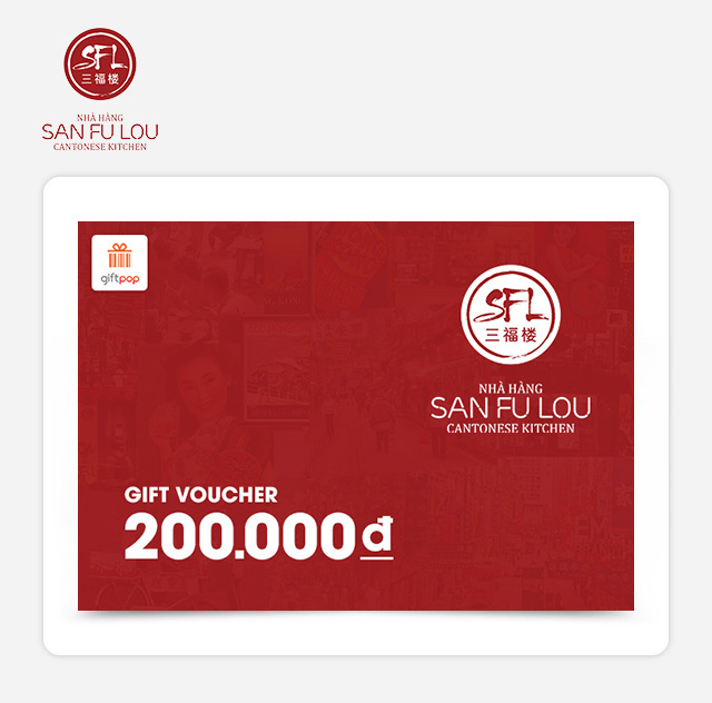 [12.12] Phiếu quà tặng San Fu Lou 200k