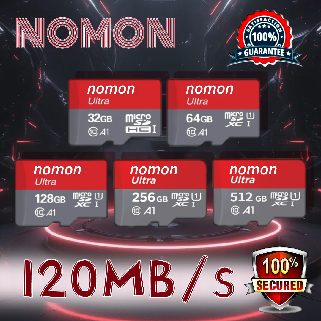 【Nomon】Microsdhc / Microsdxc Ultra A1 32Gb/64Gb/128Gb/256Gb/512Gb Uhs-I Class 10 - Quab/Quac Read Speed Harga 33,000 rupiah*Gratis Ongkir
