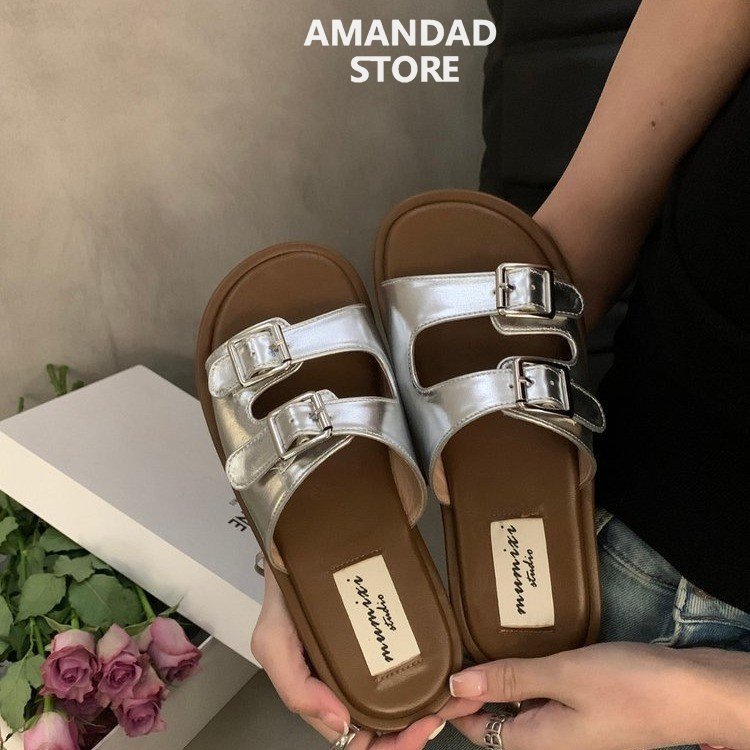 [QiaoYiLuo Beautiful slippers for women's outerwear, new soft-soled beach sandals and slippers,,QiaoYiLuo Beautiful slippers for women's outerwear, new soft-soled beach sandals and slippers, Birkenstocks,] ราคา 436 บาท*ส่งฟรี