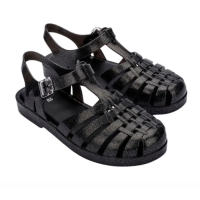 Sepatu Sandal Wanita Melissa Possession Shiny Ad Glitter Black