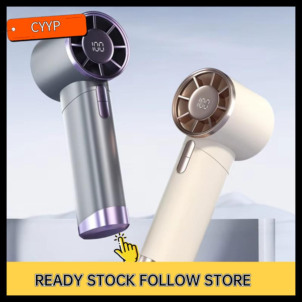B9GIQY5EX Di động Quạt cầm tay Turbo Có thể sạc lại qua USB Quạt điện Mùa hè Máy làm mát không khí Quạt bỏ túi dành cho du lịch ngoài trời