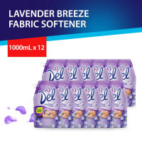 Del Fabric Softener Lavender Breeze 1000ml SUP  Set of 12