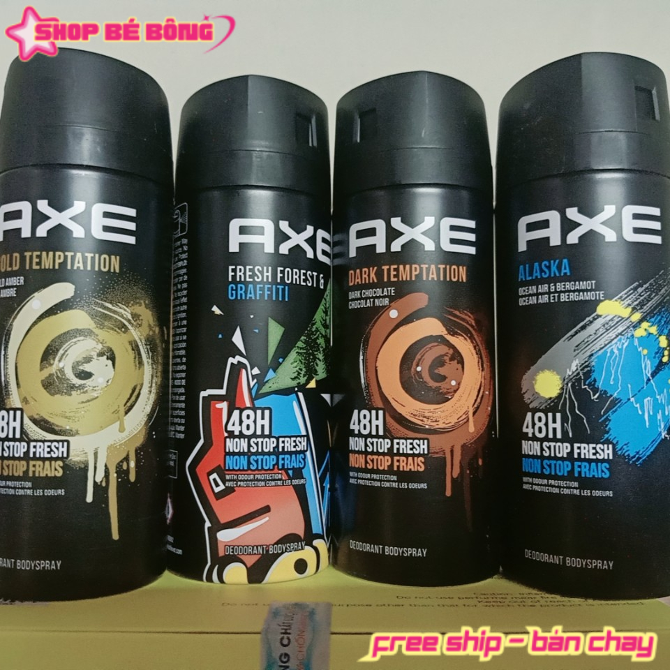 (BB) (Combo 2 Chai) Xịt Khử Mùi AXE 48H 150ml Chính Hãng Có Cả Nam Và Nữ mùi hương sang trọng , ngọt ngào , chuẩn men
