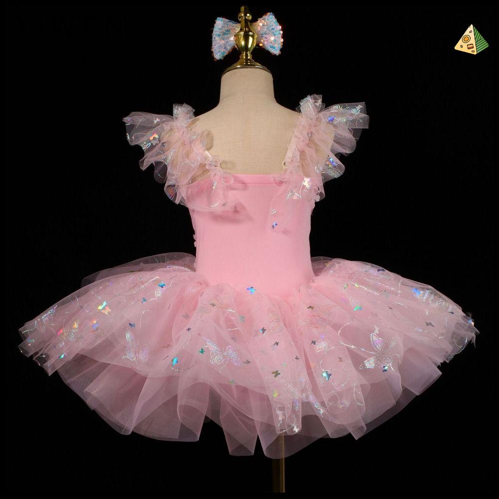 YIWEN Hoa Váy ballet cho trẻ em Hiện đại Đầm sequin Váy tutu ballet Thời trang Váy tiệc Váy công chúa Bé gái