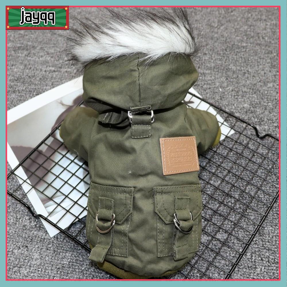 JAYQQ Dày dặn và ấm áp Áo khoác mùa đông cho chó Áo hoodie Chó Chihuahua và Yorkie Quần áo thú cưng  Chó Bulldog Pháp Áo khoác cho thú cưng dành cho chó mèo nhỏ và trung bình