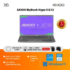 Laptop Axioo MyBook Hype 5 G12 Intel Core i5-1235U/8GB/256GB/FHD IPS