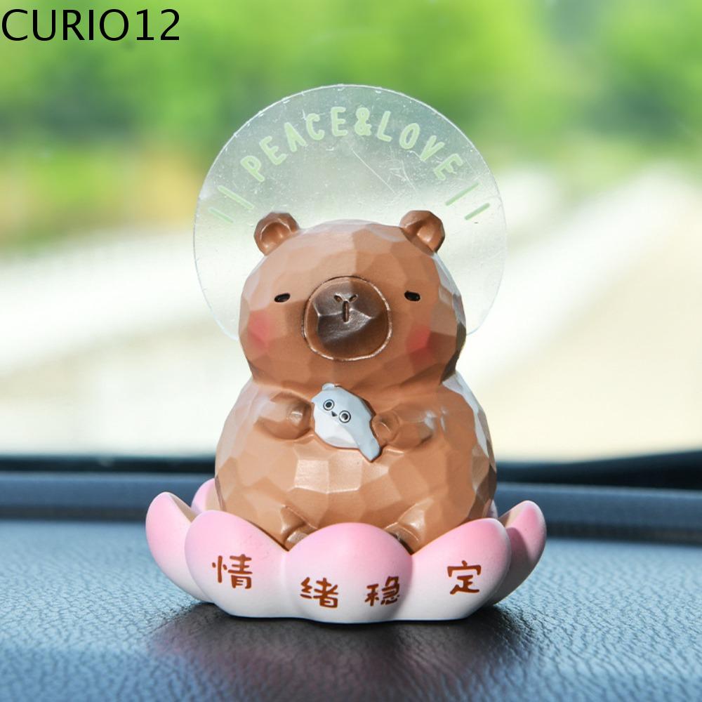 CURIO12 Mô hình Đồ chơi mô hình capybara Động vật Đế hoa sen Mô hình động vật capybara Nhân vật hoạt