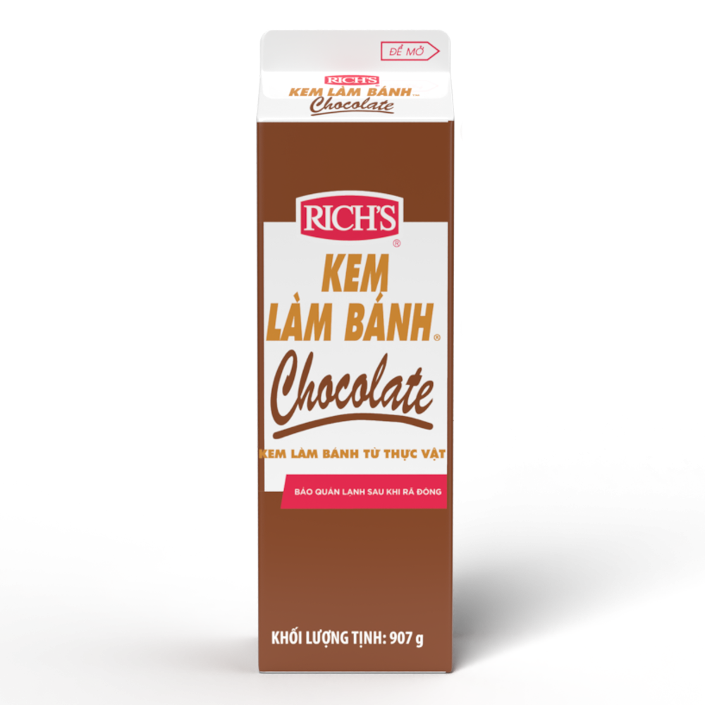 Kem topping chocolate Rich 907g