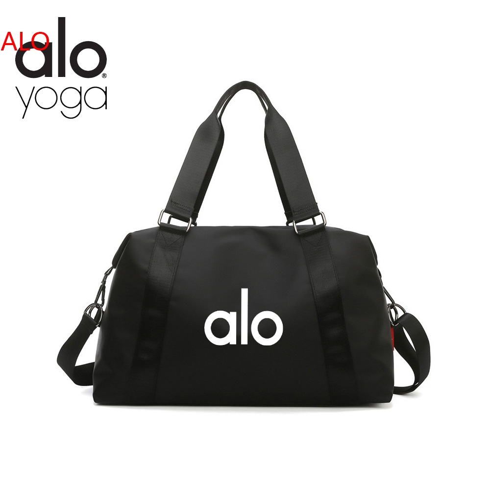 【New】 A Alo Yoa Yoga Bag Portable Travel Bag Large Capacity Dry Wet Separation Wear-Resistant Waterp