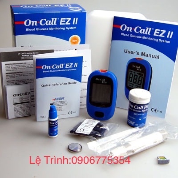 Máy đo đường huyết On Call EZ II + Tặng kèm hộp 25 que thử bán chạy