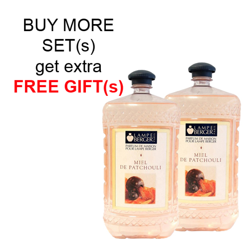 Buy LAMPE BERGER LB ESSENTIAL OIL 2L SET (2 BOTTLES) - MIEL DE PATCHOULI (天竺薄荷精) Singapore