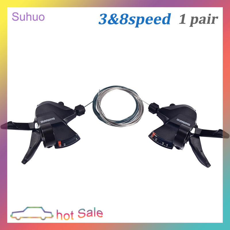 Suhuo M310 Shifter 8 tốc độ bánh sang số 3x8 cho Shimano altusr với cáp Groupset MTB xe đạp núi Xe đạp