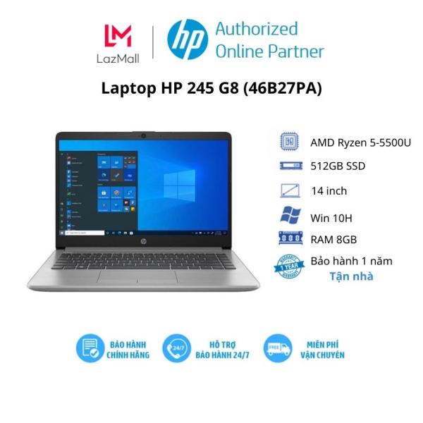 Bảng giá Laptop HP 245 G8 (46B27PA)/ Silver/ AMD Ryzen 5-5500U (2.10GHz, 8MB)/ RAM 8GB/ 512GB SSD/ AMD Radeon Graphics/ 14inch FHD/ 3 Cell/ Win 10H/ 1Yr Phong Vũ