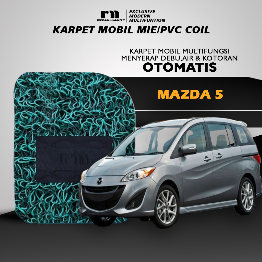 ROYAL MART KARPET MOBIL MIE PREMIUM MAZDA 5 FULL SET Harga 740,700 rupiah*Gratis Ongkir