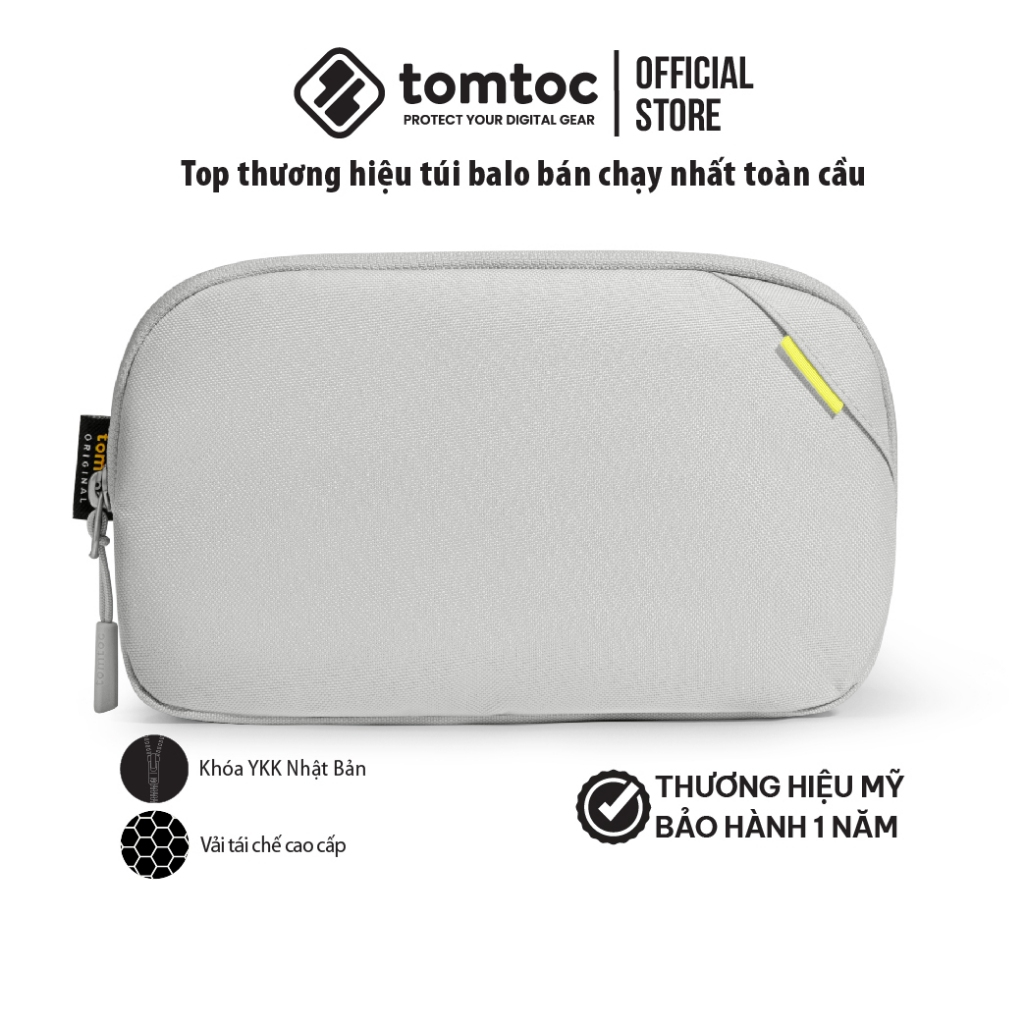 Túi Phụ Kiện Tomtoc (USA) Defender Pouch  A13P1G1 (A13-P01G)/8 Inch - Hàng Chính Hãng