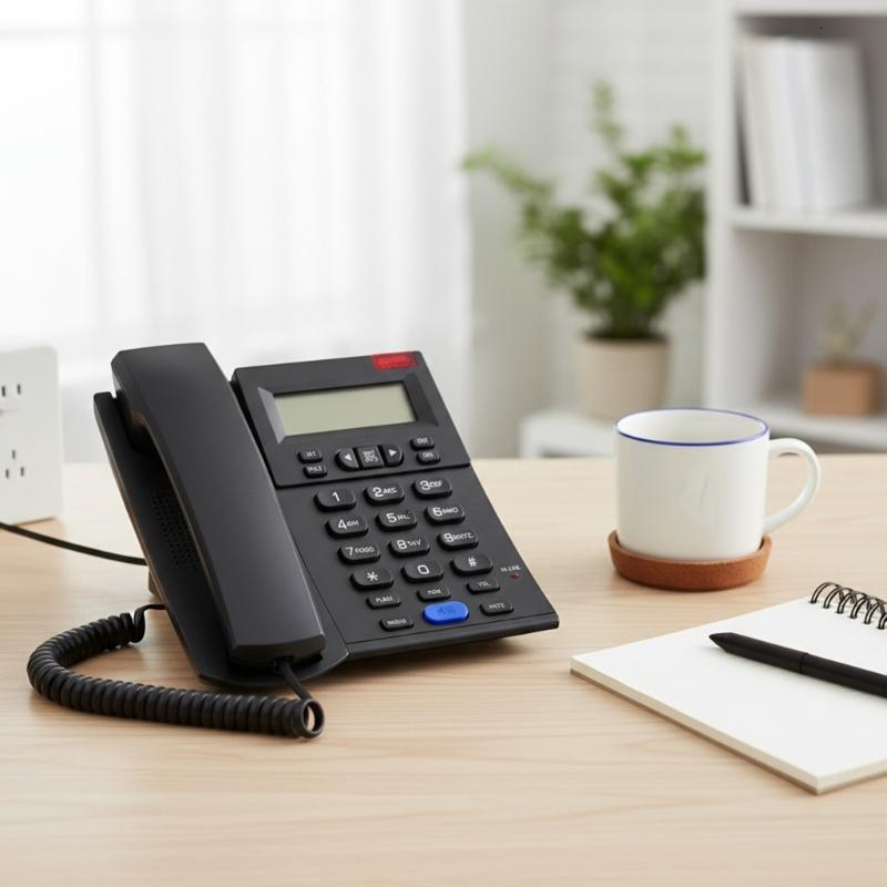 Corded Phone Landline Home Phone Landline Phone Landline Telephone with Call Display for Office Hotel Home Bathroom ราคา 524 บาท*ส่งฟรี