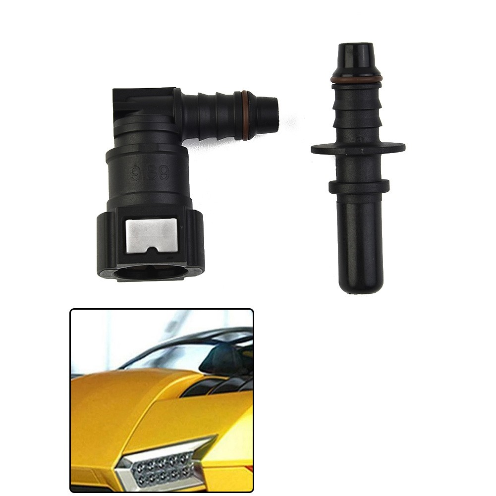 【Tự động thời trang】 nhiên liệu xe Hơi Ống thiết lập nhanh chóng phát hành 90 ° nhiên liệu xe Hơi Ống dẫn nhiên liệu bộ đầu nối khuỷu tay 9.89 id8