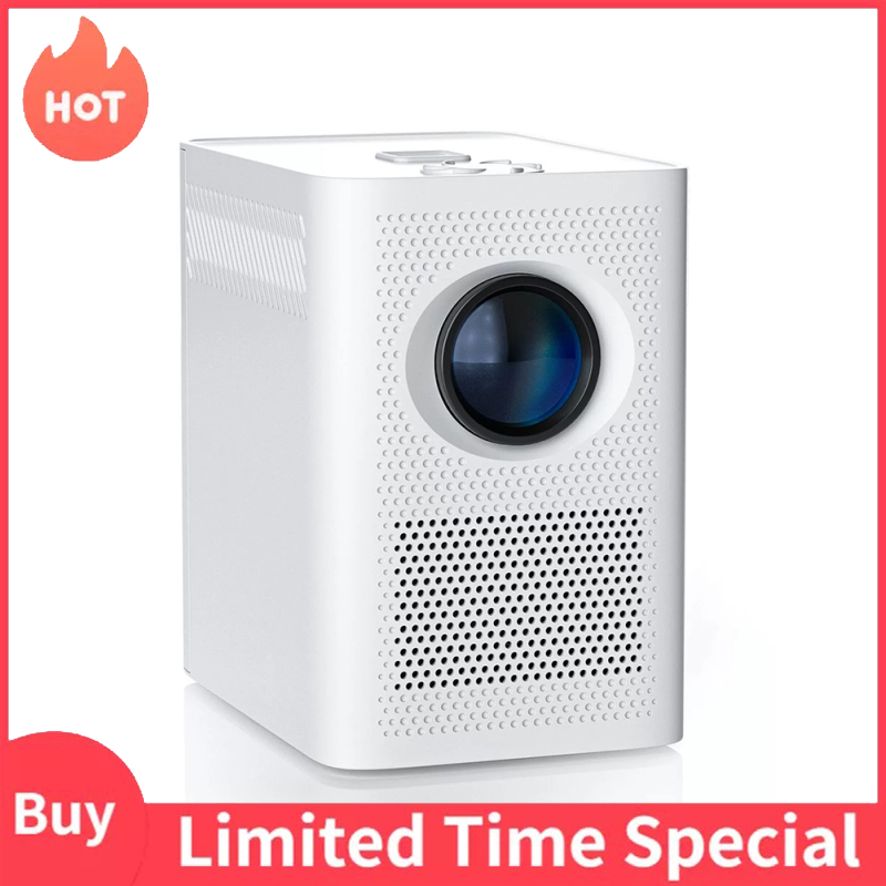 Portable Projector 4K HD WiFi 6 V5.0 Smart Mini Projector 120 ANSI 1280x720P Home Video Movie Projector ราคา 2,058 บาท*ส่งฟรี