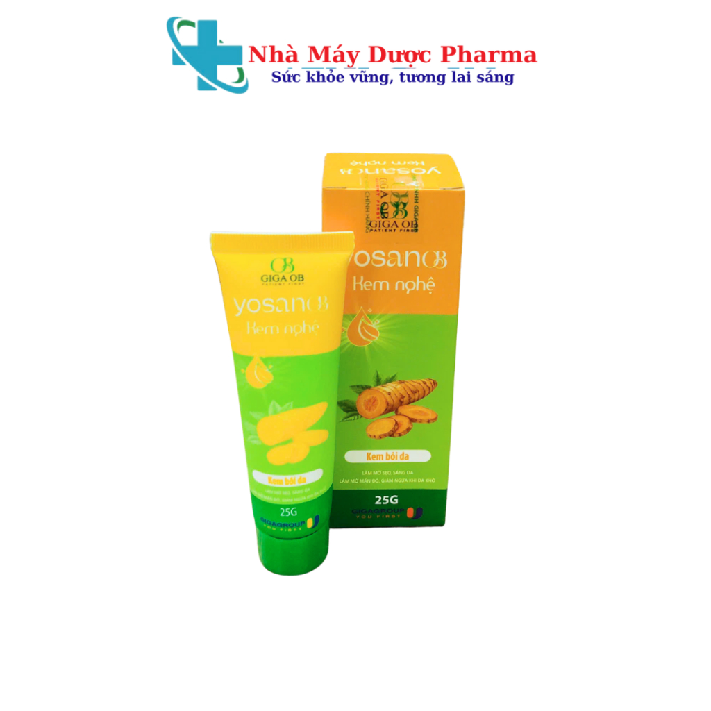 Kem Nghệ YOSAN OB Chiết Xuất Nghệ, Làm Dịu Da & Tái Tạo Da Nhanh – Tuýp 25g