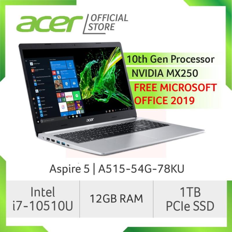 Acer Aspire 5 A515-54G-78KU(Silver) Laptop with LATEST 10th Gen Intel Core i7-10510U Processor (FREE MS OFFICE 2019)