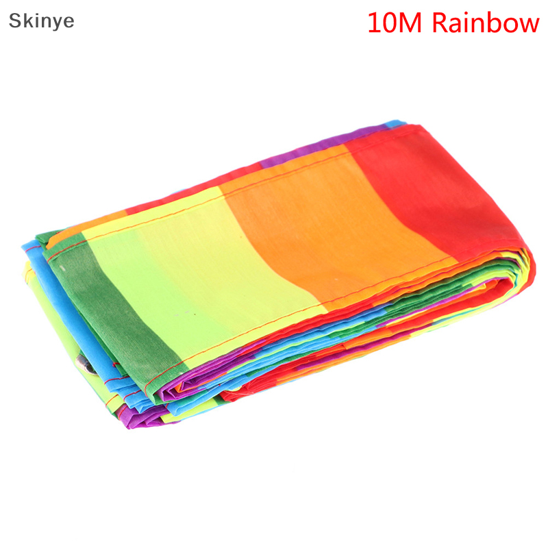 Skinye [Hàng sẵn có] kawayi mới dễ thương 10m 15m diều đuôi Cánh Diều cầu vồng Diều tam giác Stunt diều phụ kiện đồ chơi