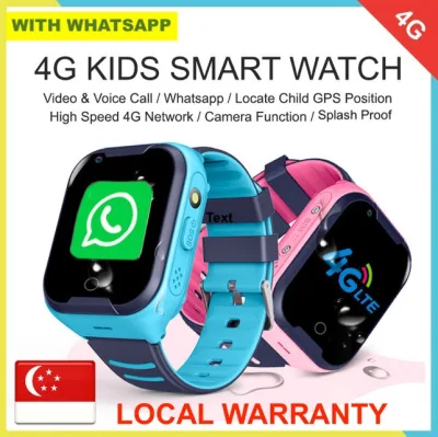[KIDS SMART WATCH] Whatsapp 4G Kids Smart Watch Phone: Video Call / Child GPS Location / SOS Button 【IN-STOCK IN SINGAPORE, FAST DELIVERY】[BUNNYSHOP]