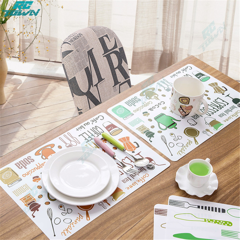 Simple Cartoon Placemat Table Protective Pad Household Ornaments Tableware ราคา 22 บาท*ส่งฟรี