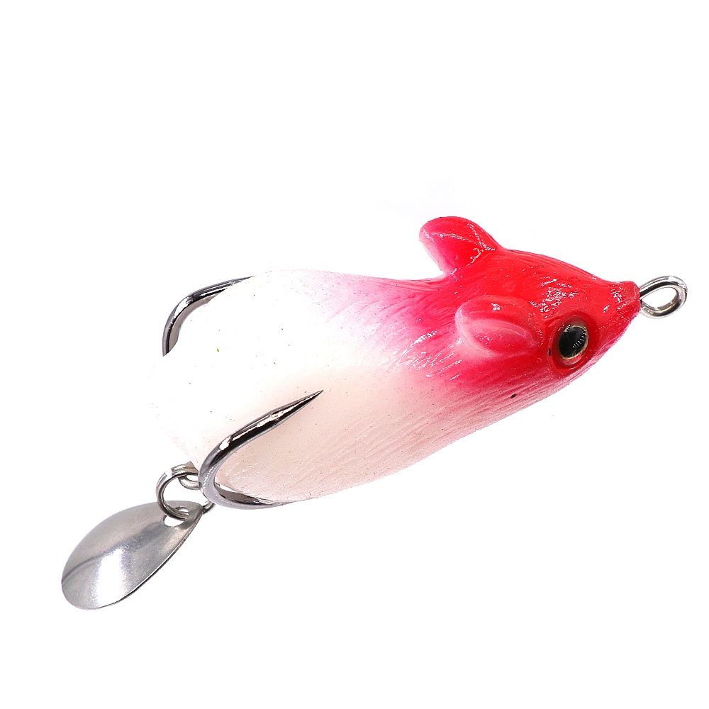 mồi giả Mồi Câu Cá Giả Hình Ếch Chuột Mềm 5cm / 9.5g Super Frog Lure Mồi giả câu cá lóc máy câu cá