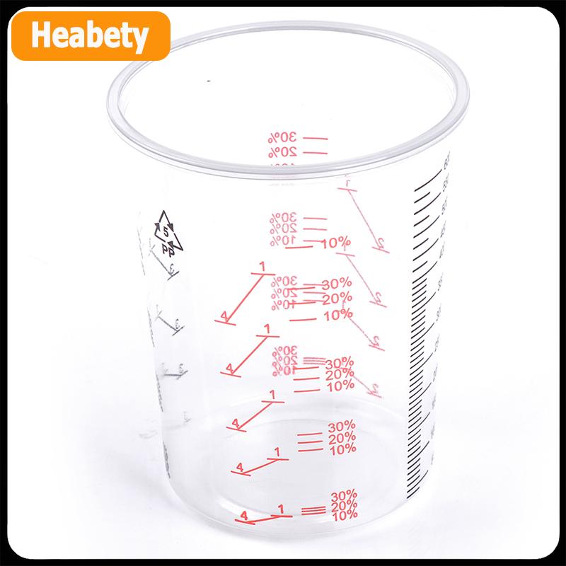 【2-3 ngày giao hàng】 10 cái 600ml nhựa sơn trộn ly trộn Nồi sơn trộn hiệu chuẩn cup