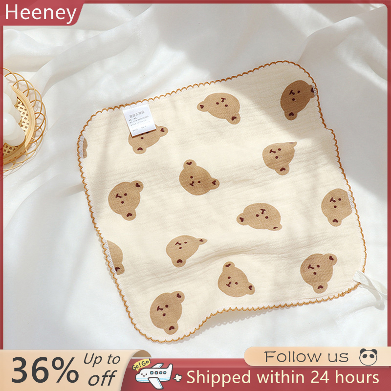 Heeney Khăn mặt em bé bằng cotton đồ dùng cho trẻ sơ sinh Yếm em bé Muslin