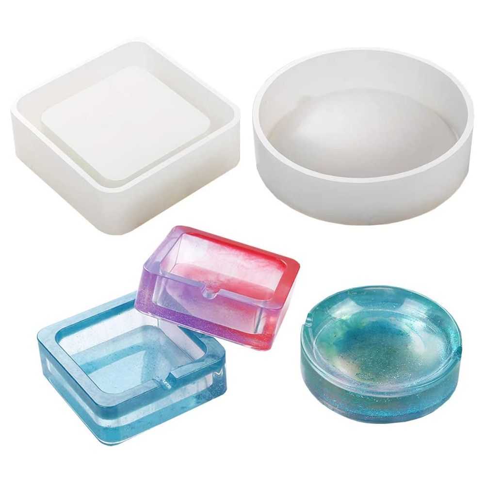 897GONGS Trang trí nội thất DIY Công cụ nhỏ giọt keo Thủ công Handmade Khuôn gạt tàn Khuôn nhựa Khuôn silicone Pha lê
