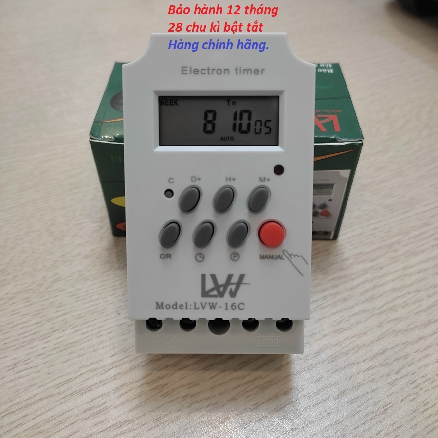 Timer hẹn giờ tự động - Công tắc hẹn giờ Kg316 T-II/ 25A 16 chương trình bật tắt thiết bị điện