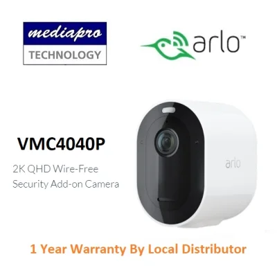 Arlo VMC4040P 2K QHD Wire-Free Security Add-on Camera - 2 Year Local Distributor Warranty