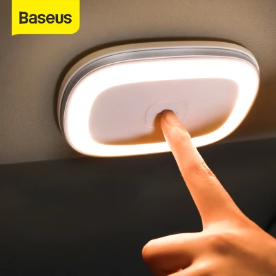 Baseus Car Led Night Light Touch Senor Car Roof Light Ceiling Magnet Lamp Automobile Car Interior Reading Light Dome USB Charging
