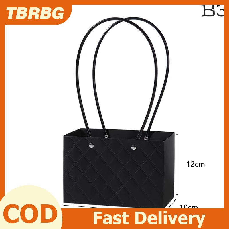 TBRBG กล่องบรรจุภัณฑ์ดอกไม้แบบพกพาสำหรับตกแต่งงานแต่งงานถุงของขวัญกระเป๋าถือสำหรับวันวาเลนไทน์ของตกแต่งงานเลี้ยงวันเกิดงานประดิษฐ์ช่อดอกไม้