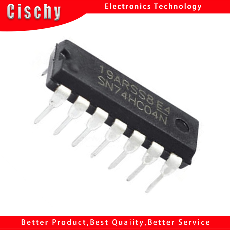 10pcs/lot sn74hc04n dip14 sn74hc04 74hc04n dip-14 74hc04 dip new and original ic in stock