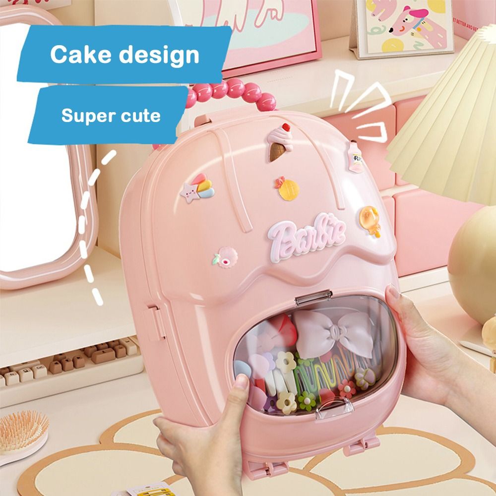 HPAUF4 Trong suốt Hộp đựng mỹ phẩm Sức chứa lớn Di động Dụng cụ sắp xếp Phụ kiện tóc 2025 Dễ thương Hộp đựng đồ trang điểm Dành cho Nữ