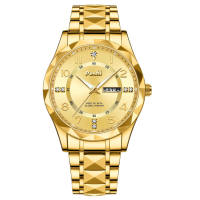 Waterproof Mens Watches Quartz Luxury Business Watch for Men Gold Silver Stainless Steel Diamond-studded Luminous Charm Watches