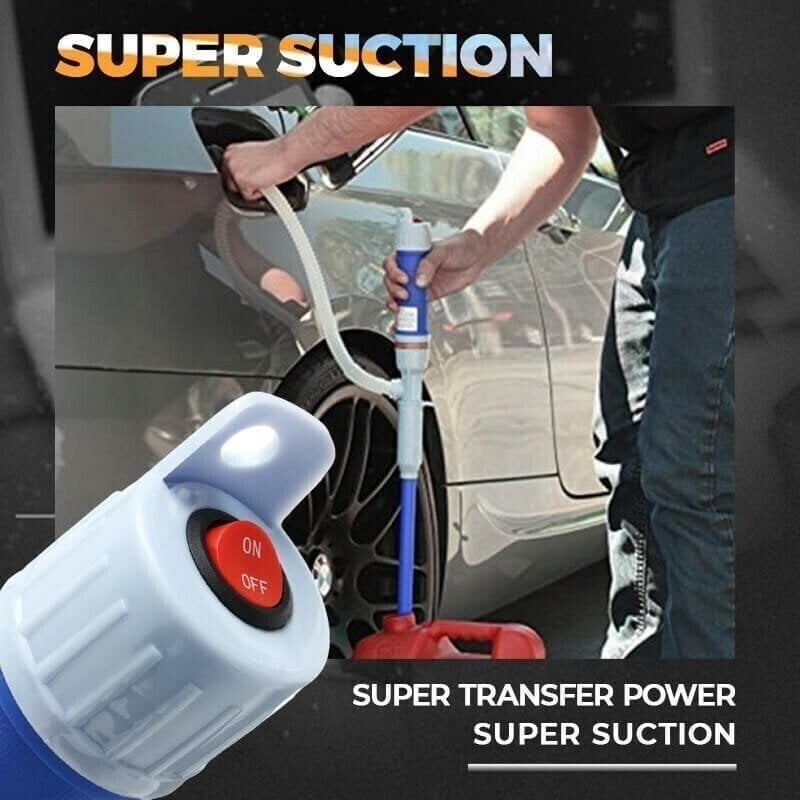 Portable Electric Oil Pump Siphon Liquid Transfer Pump Handheld Pump Battery Operated Water Gas Tools Car Siphon Petrol Fuel