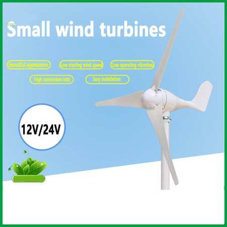 500W Wind Turbine with 3 Nylon Blades, AC12V/24V Power Generation